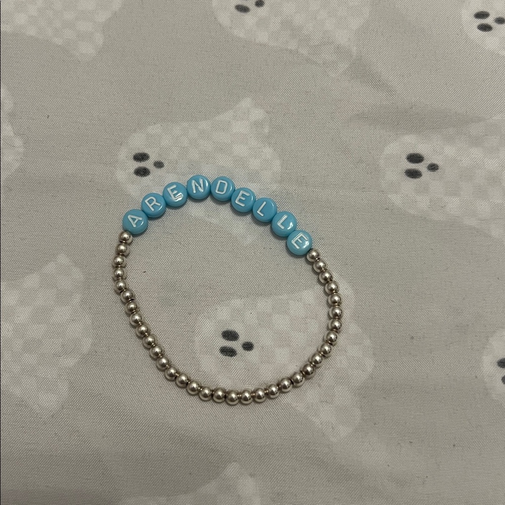 Blue and Silver Beaded Arendelle Bracelet